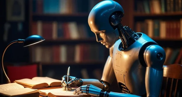 Imagen representativa de la inteligencia artificial y la literatura