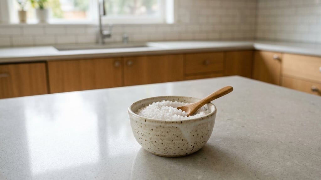 Recipiente con sal para atraer prosperidad según el Feng Shui