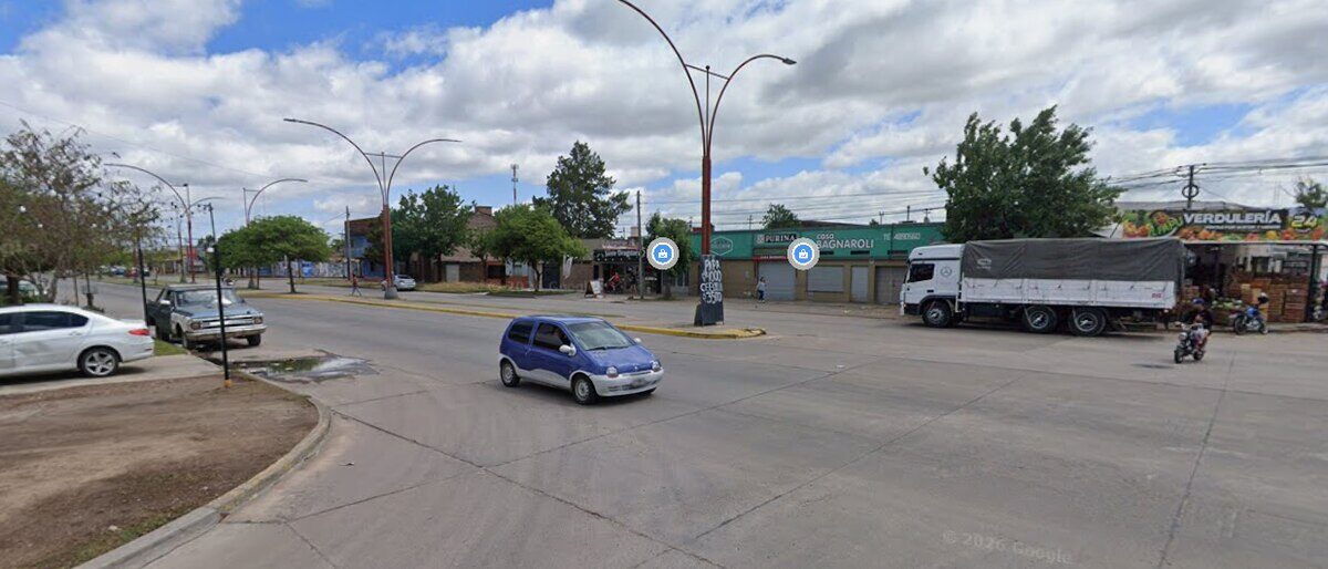 Vista de una calle en Santa Fe, donde ocurrió el homicidio de Lucas Ariel Martínez