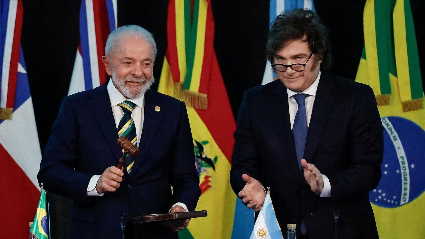Pablo Quirno y Lula da Silva durante un evento diplomático