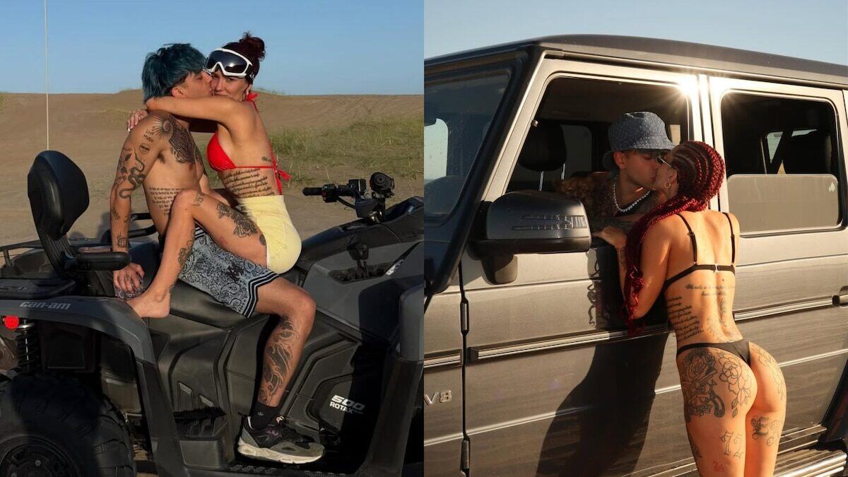 La Joaqui y Luck Ra compartiendo momentos íntimos en un quad y un automóvil