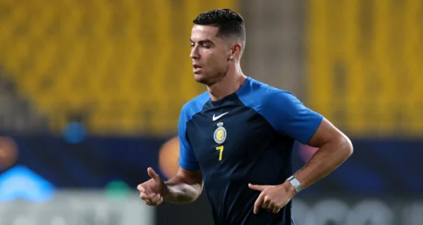 Cristiano Ronaldo entrenando