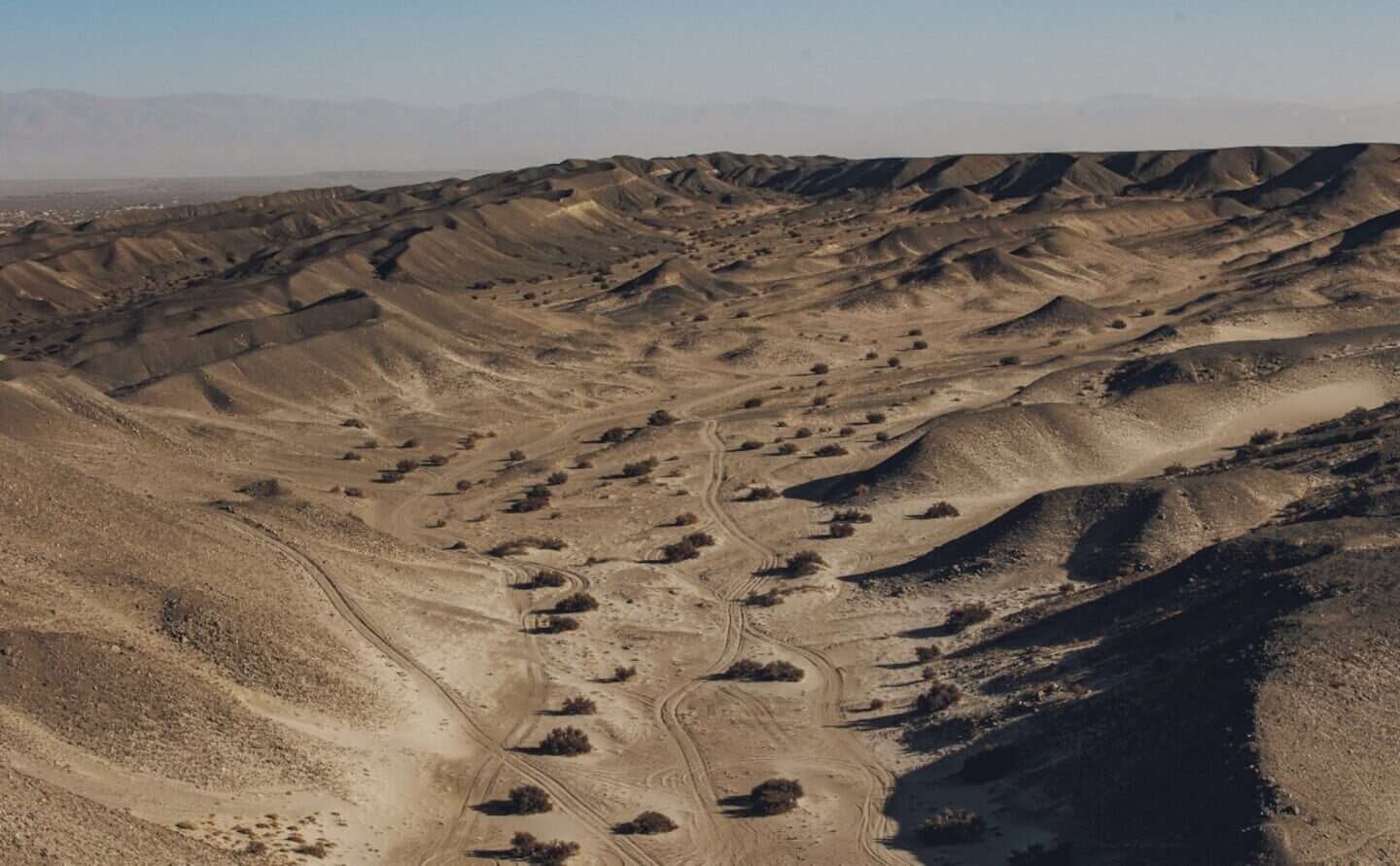 Vista panorámica de los Médanos de Fiambalá en Catamarca, Argentina