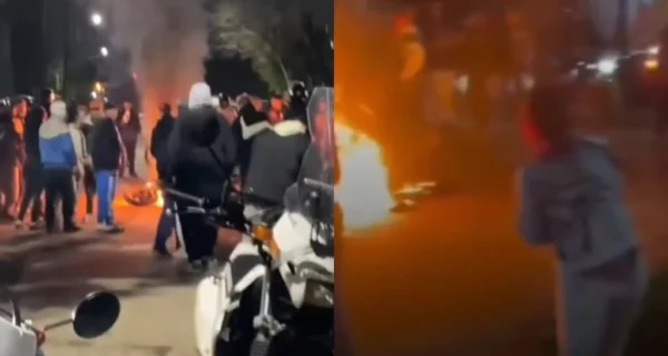 Caravana de motos en despedida a ladrón fallecido