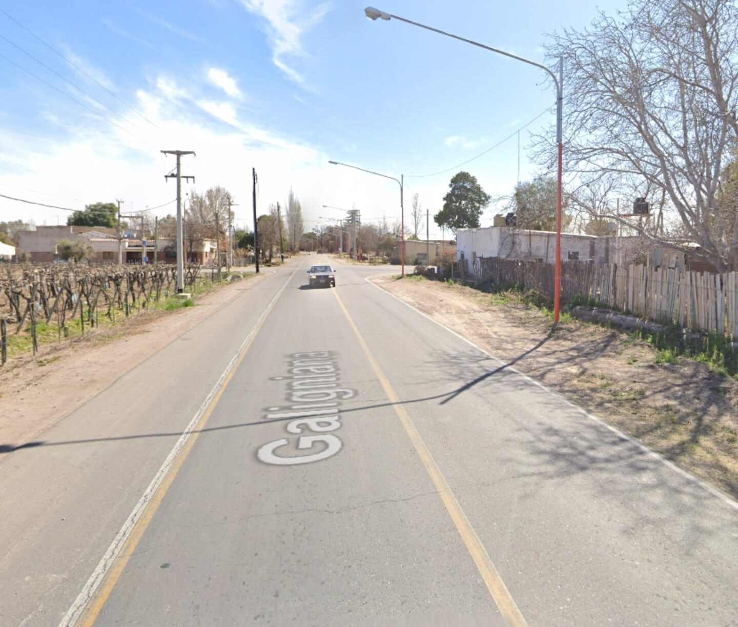 Vista de una calle en Mendoza, Argentina, donde ocurrió el arresto de un policía