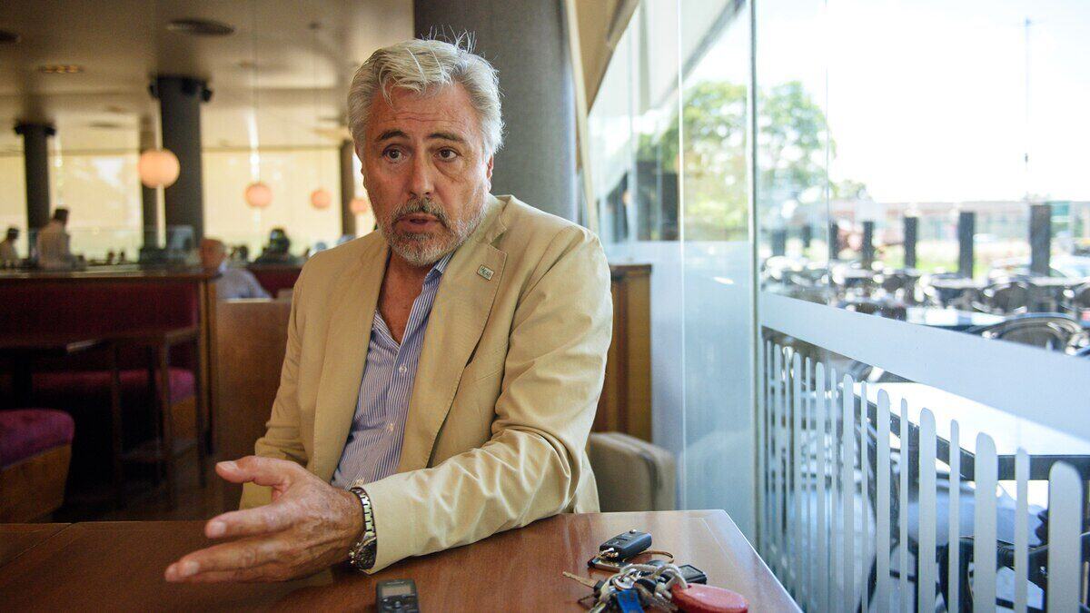 Carlos Issa, propietario del Hotel Provincial Plaza de Salta, durante una entrevista sobre la situación del hotel