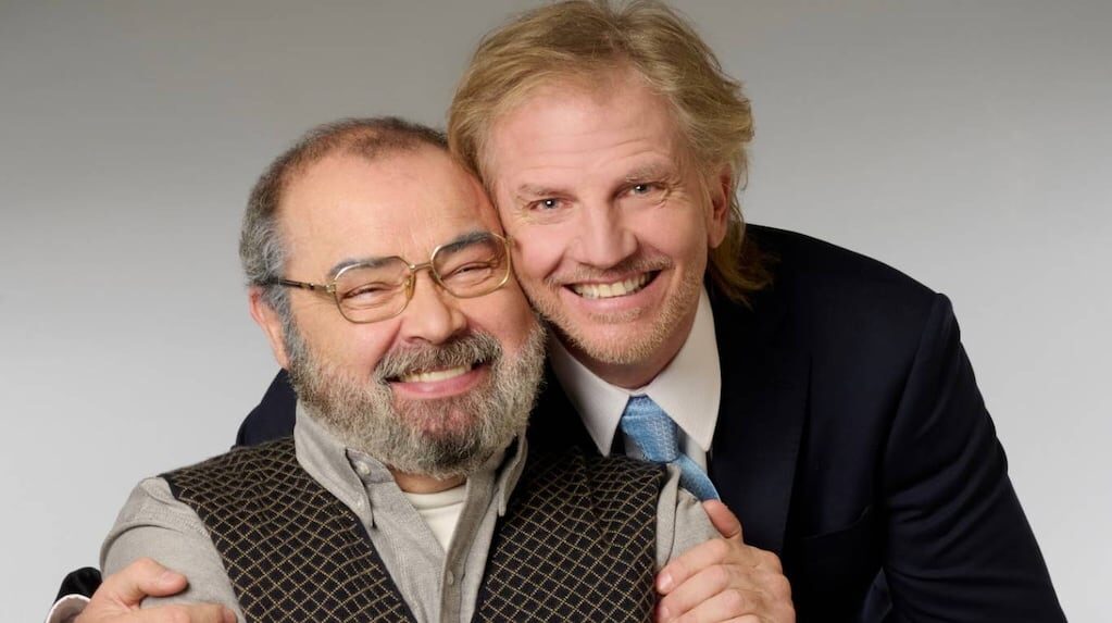 Facundo Arana y Jorge Suárez en el teatro