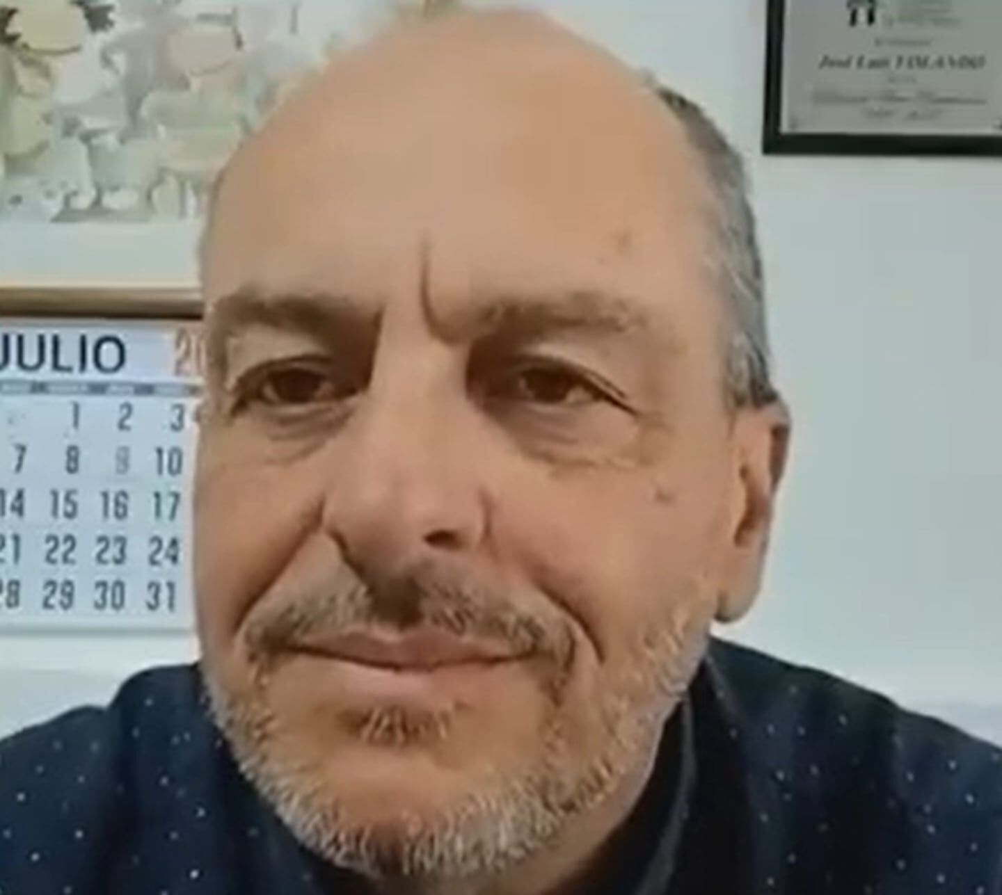 José Luis Volando, vicepresidente de la Federación Agraria, durante una entrevista