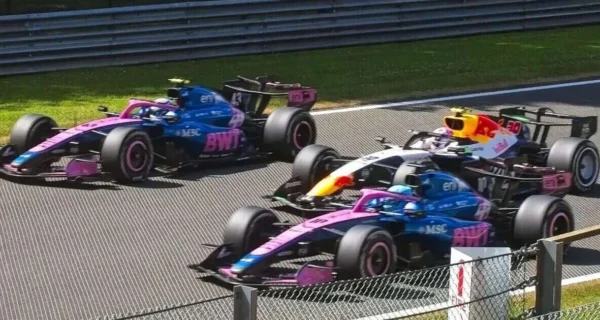 Franco Colapinto en acción durante el Gran Premio de Bélgica
