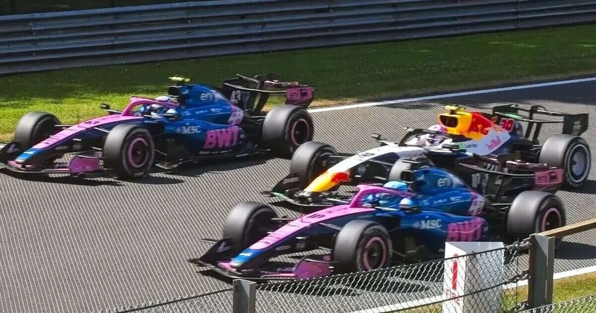 Franco Colapinto en acción durante el Gran Premio de Bélgica