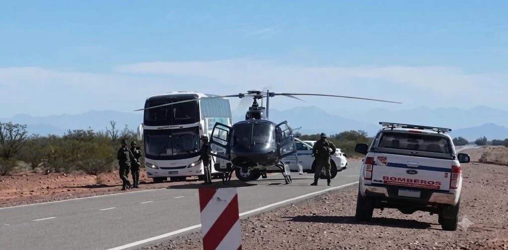 Helicóptero accidentado en San Juan