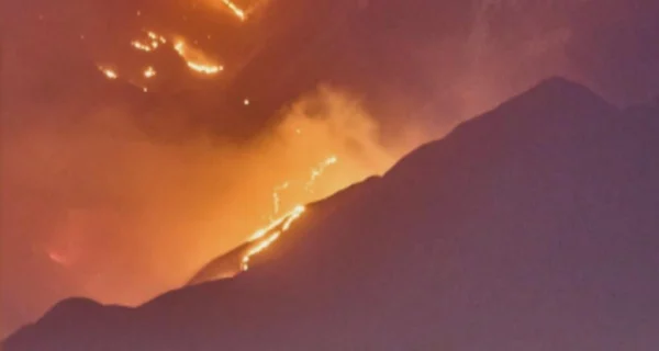Incendio en Chilecito, La Rioja
