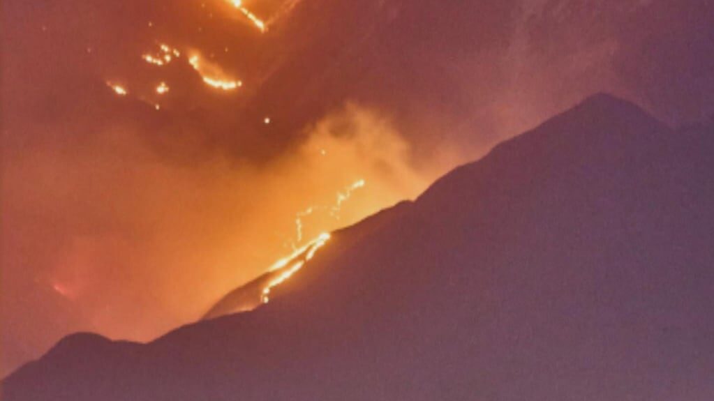 Incendio en Chilecito, La Rioja