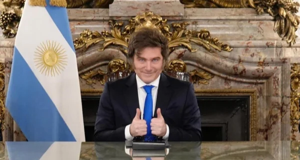 Javier Milei en la Casa Rosada