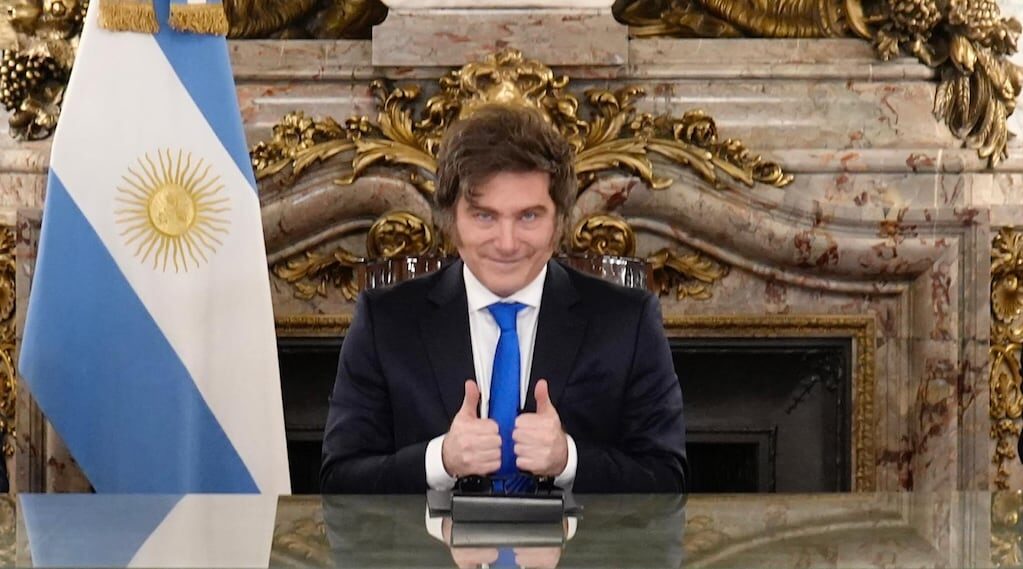 Javier Milei en la Casa Rosada