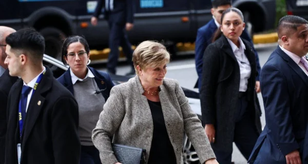 Kristalina Georgieva durante su charla en Argentina