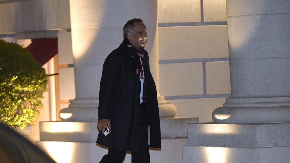 Empresario argentino llegando al Palacio Duhau durante la cena con Kristalina Georgieva