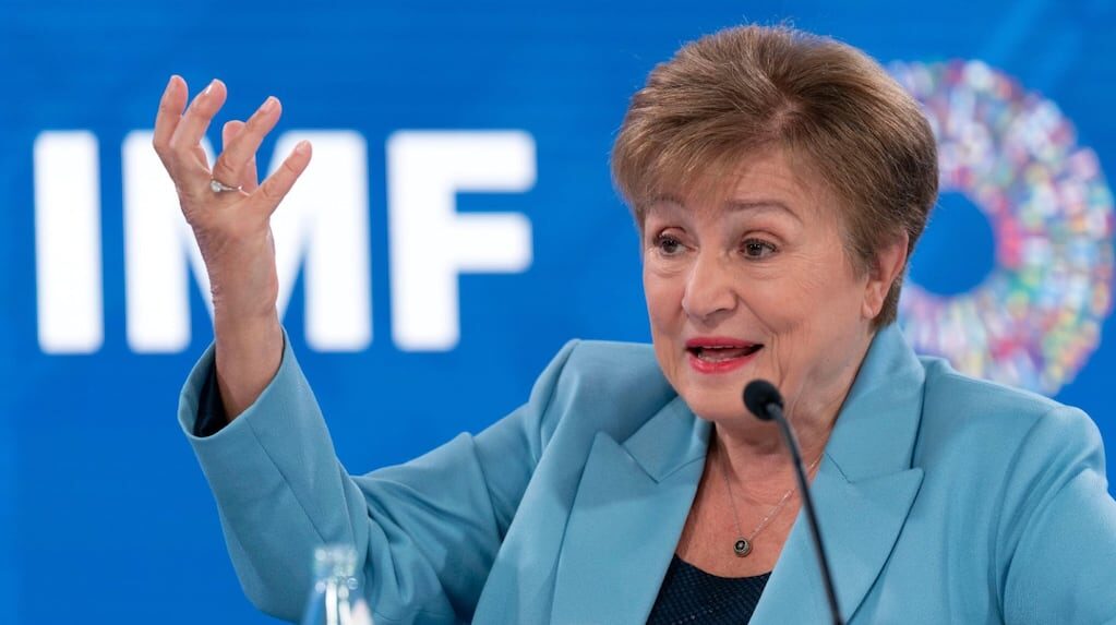 Kristalina Georgieva cenando con empresarios en Recoleta