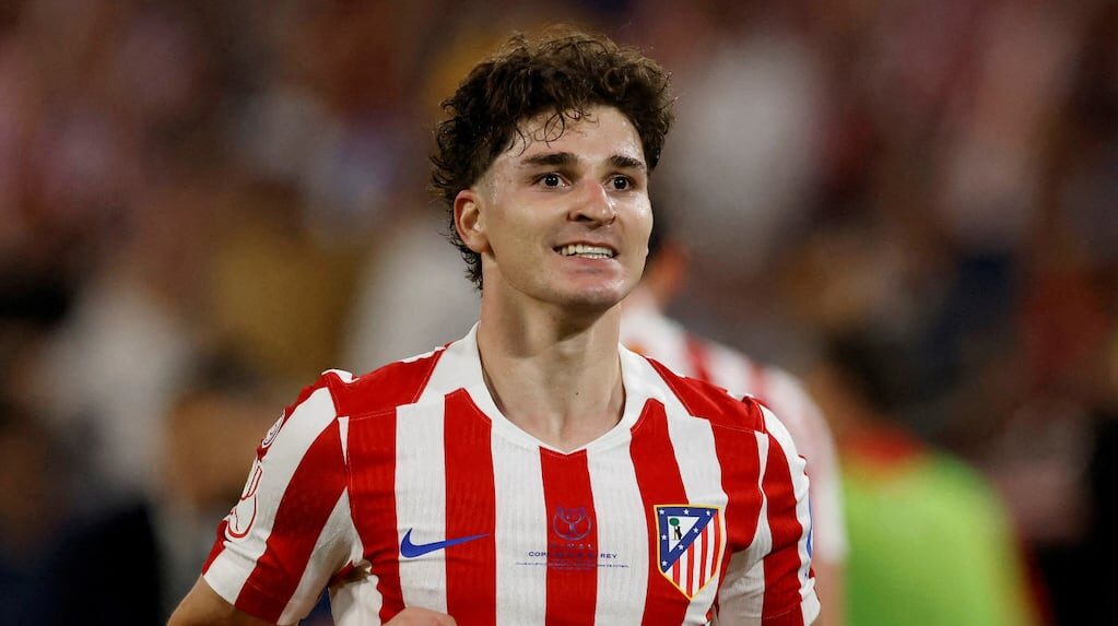 Julián Álvarez jugando para el Atlético de Madrid