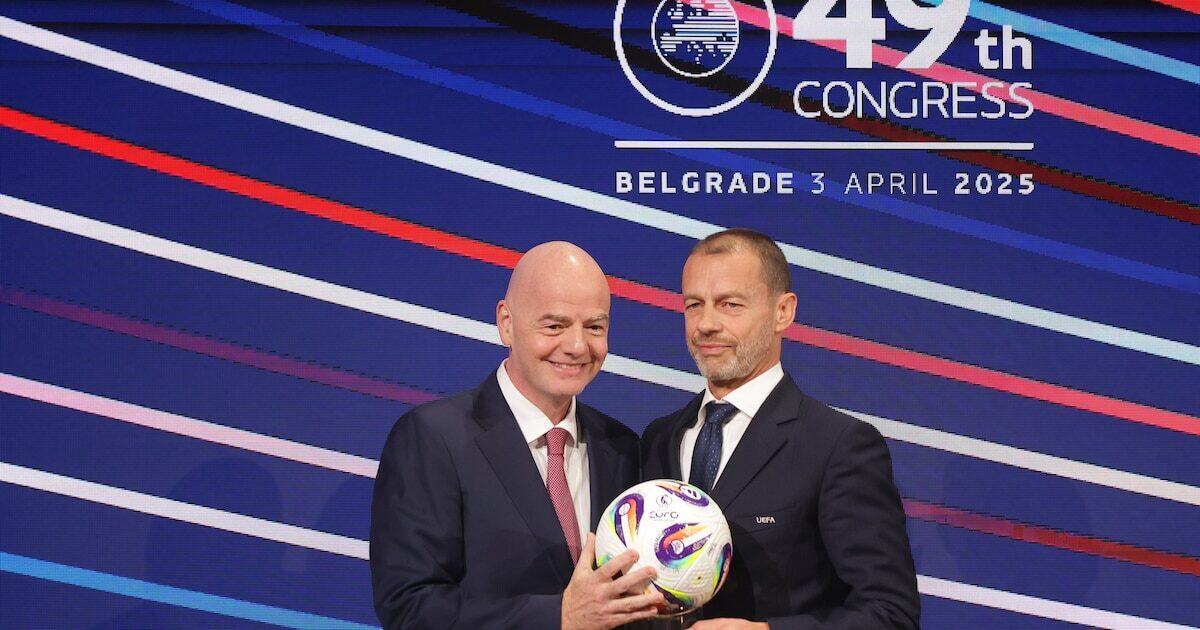 Gianni Infantino en conferencia de prensa