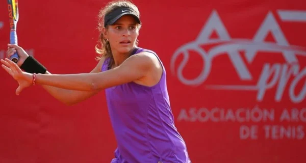 Carla Lucero entrenando en Italia