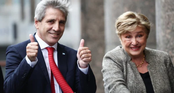 Kristalina Georgieva en su visita a Vaca Muerta