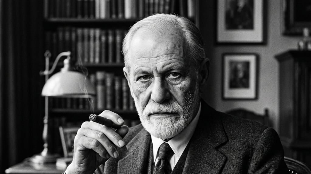 Retrato de Sigmund Freud