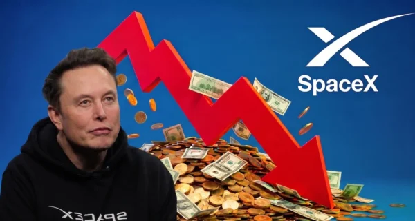 Acciones de SpaceX en caída