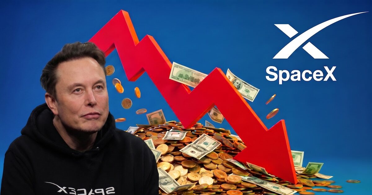 Acciones de SpaceX en caída