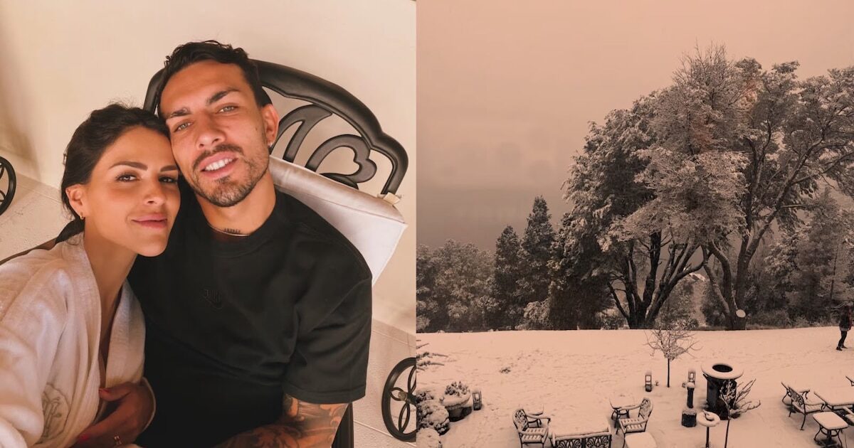 Leandro Paredes y su familia en Bariloche