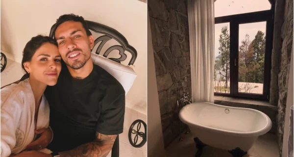 Leandro Paredes y su familia en Bariloche