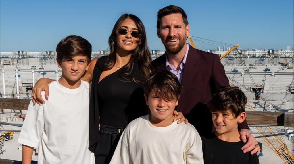 Lionel Messi con su familia en Miami