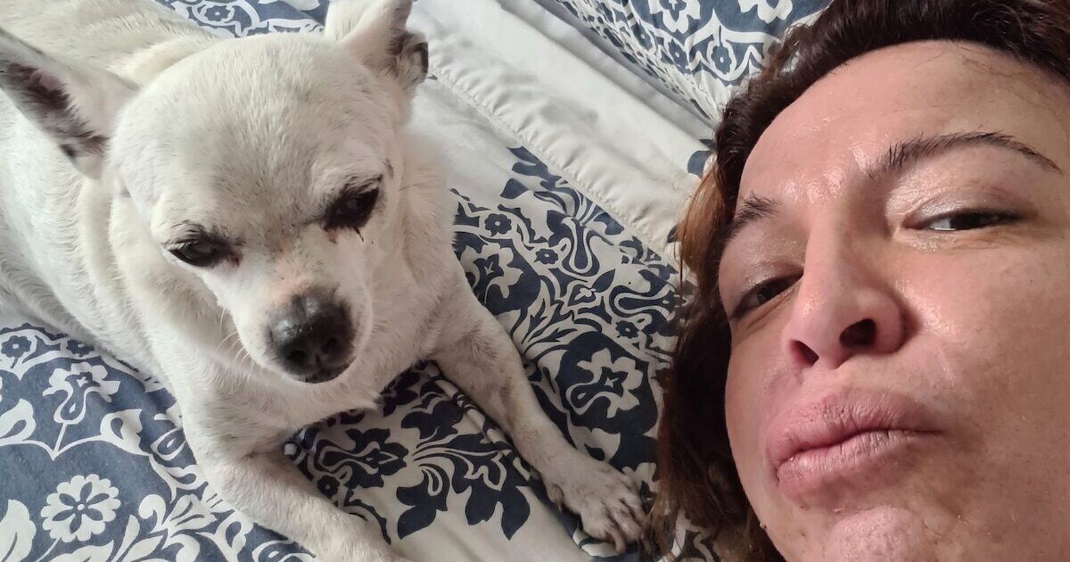 Lizy Tagliani despide a su perro Benito