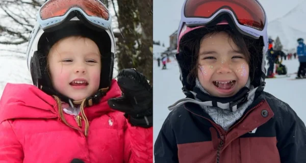 Ana García Moritán y Sarah Burlando en sus vacaciones de invierno en la Patagonia