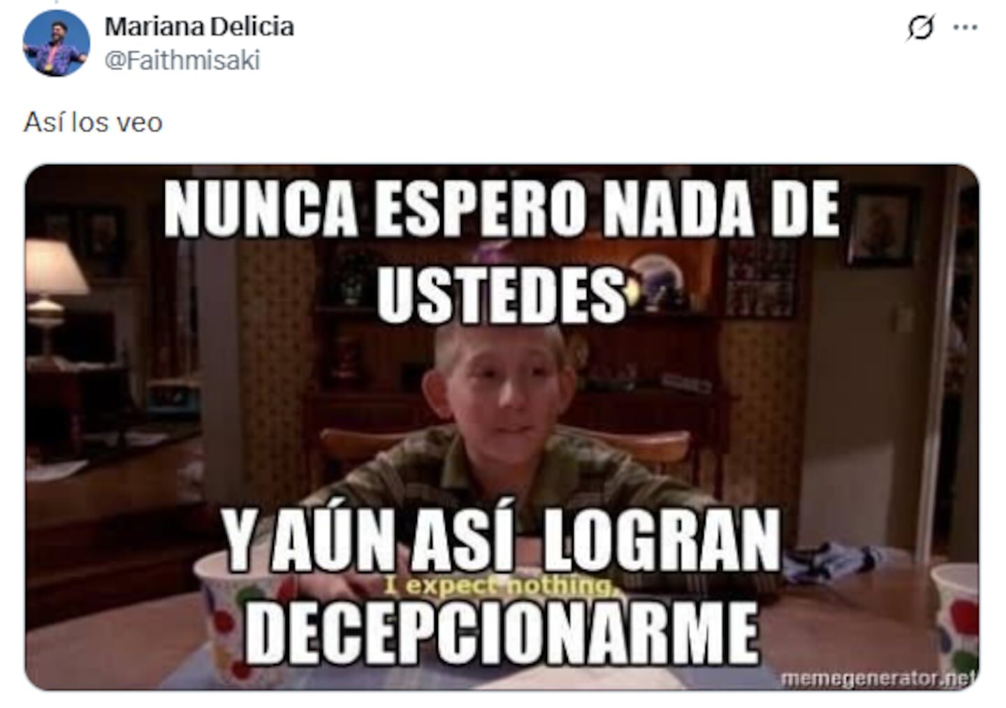 Memes sobre la decepción en el fútbol, con un niño expresando su desilusión