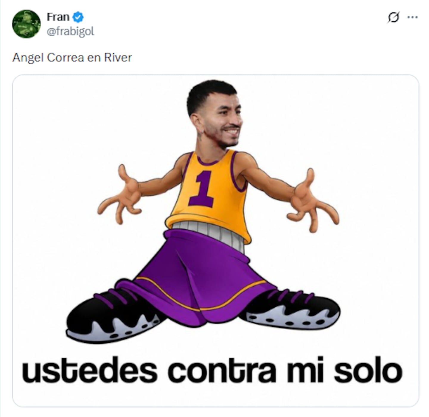 Memes de Ángel Correa en River Plate con un diseño humorístico