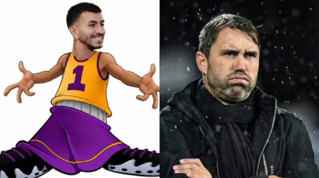 Hinchas de River Plate y Gimnasia compartiendo memes durante el partido