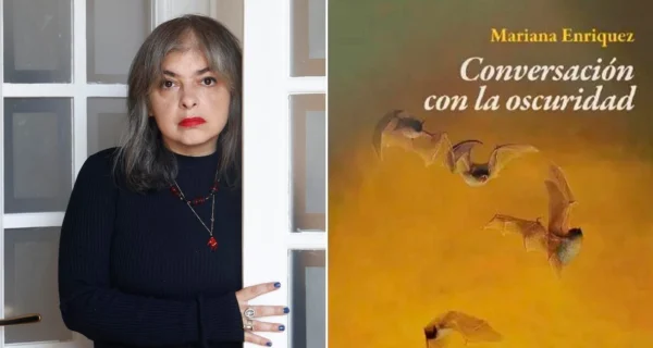 Mariana Enriquez durante la presentación de su libro