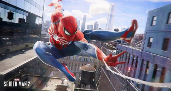 Imagen de Marvel's Spider-Man 2 con nuevos trajes y mejoras técnicas