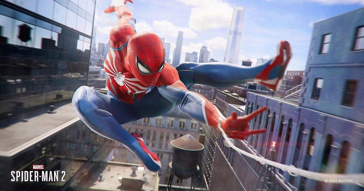 Imagen de Marvel's Spider-Man 2 con nuevos trajes y mejoras técnicas