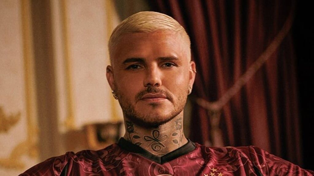 Mauro Icardi en una conferencia de prensa
