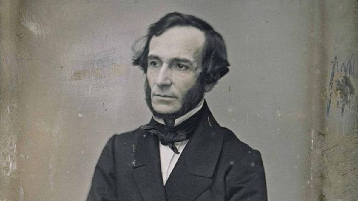 Retrato de Juan Bautista Alberdi, pensador argentino del siglo XIX