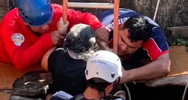 Rescate de mujer en pozo en Misiones