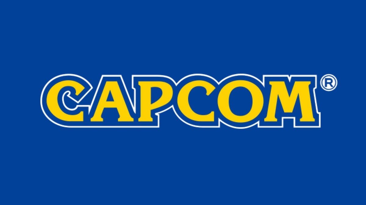 Logotipo de Capcom sobre fondo azul