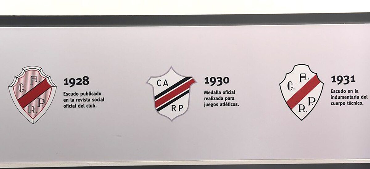 Escudos históricos del club River Plate desde 1928 hasta 1931