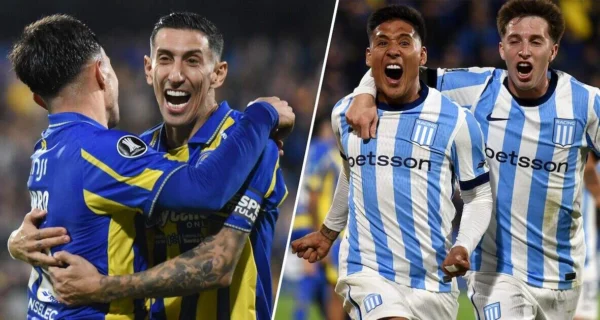 Partido entre Rosario Central y Racing Club en el Gigante de Arroyito