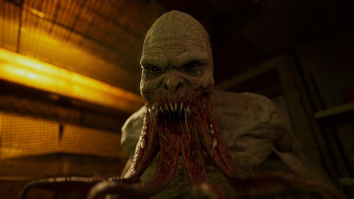 Criatura monstruosa de S.T.A.L.K.E.R. 2 con características grotescas y detalles realistas