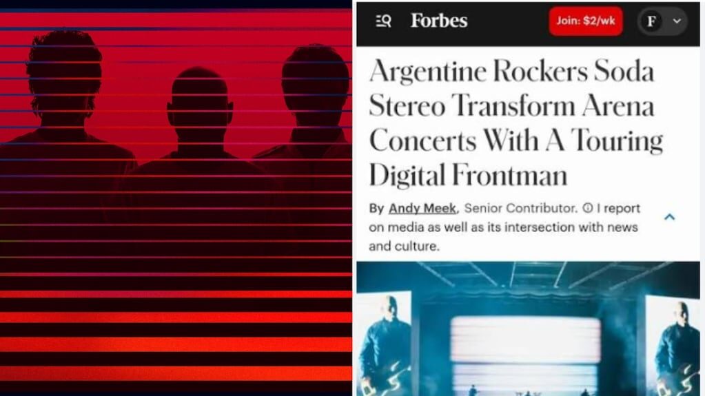 Soda Stereo en el espectáculo Ecos