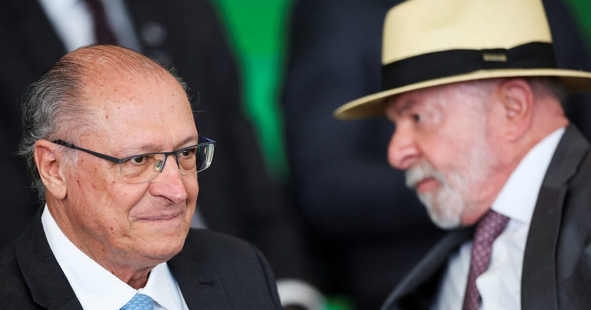 Geraldo Alckmin y Lula Da Silva en un evento en Brasil