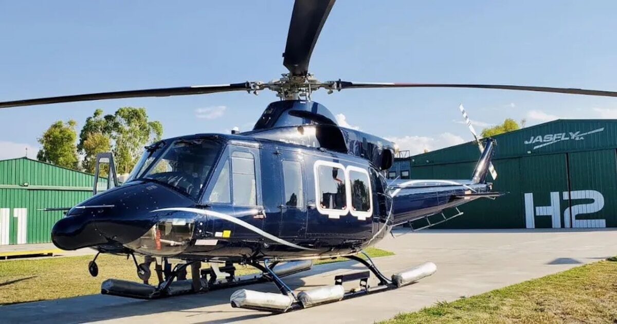 Helicóptero Bell 412 en acción